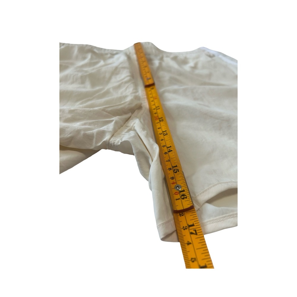 Adidas Originals Mens 3-Stripe Nylon Shorts Cream Off-White XL Trefoil Athletic - Picture 6 of 6